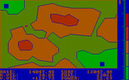 Evacu-Pod for IBM PC/Compatibles - Flying across the terrain to my destination...