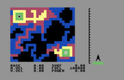 Evacu-Pod for Commodore 64 - Starting the most difficult scenario.