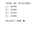 Evacu-Pod for TI-99/4A - What year is this mission?