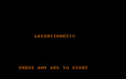 Laserithmetic for IBM PC/Compatibles - Title screen.