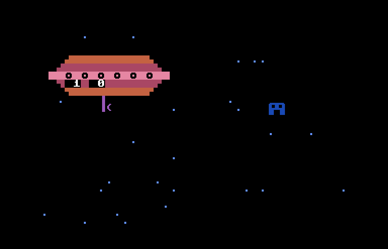 Laserithmetic Commodore 64 Screenshot: Game start.