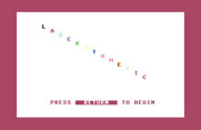 Laserithmetic for Commodore 64 - Title screen.