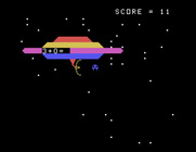 Laserithmetic for TI-99/4A - Hurry, the alien is getting close to the ship!