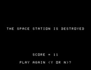 Laserithmetic for TI-99/4A - Game over.