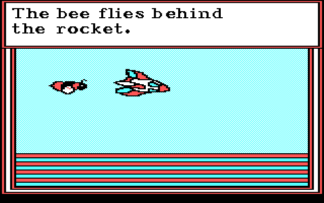 Stickybear Reading IBM PC/Compatibles Screenshot: Another sentence is animated...