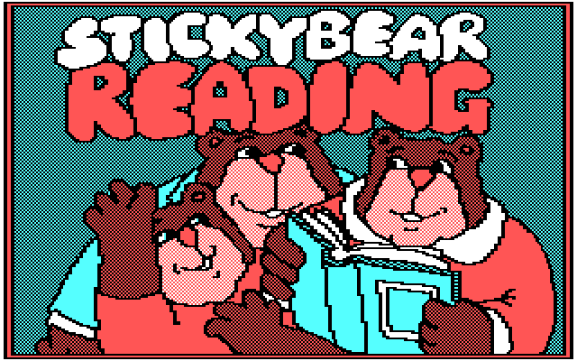Stickybear Reading IBM PC/Compatibles Screenshot: Title screen.