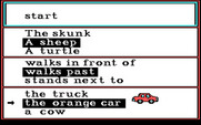 Stickybear Reading for IBM PC/Compatibles - Selected a few options, now select start if your ready to see the animation!
