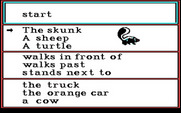Stickybear Reading for IBM PC/Compatibles - Now it's time to create our own sentence.