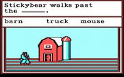 Stickybear Reading for IBM PC/Compatibles - Another sentence to complete.