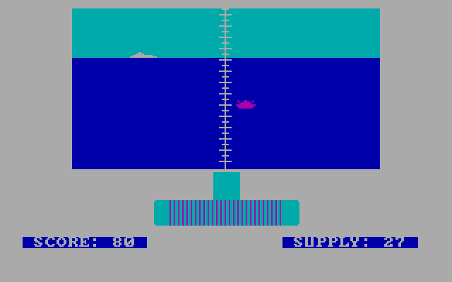 Torpedo Alley IBM PC/Compatibles Screenshot: Another enemy in sight!