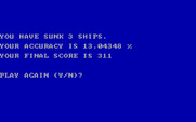 Torpedo Alley for IBM PC/Compatibles - Game over.