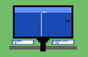 Torpedo Alley for Commodore 64 - Game start.