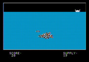 Torpedo Alley for Apple II - The enemy got me this time.