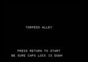 Torpedo Alley for Apple II - Title screen.