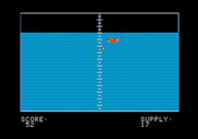 Torpedo Alley for Apple II - Oops, this ship got by me...