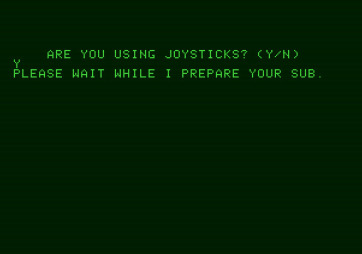 Torpedo Alley for Apple II - Preparing a new game.