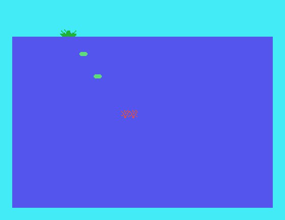 Torpedo Alley TI-99/4A Screenshot: I've been hit!
