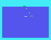 Torpedo Alley for TI-99/4A - A charge explodes...missed me!