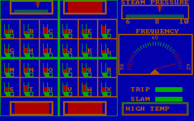 Over-Reaction IBM PC/Compatibles Screenshot: Careful, high temp warning!