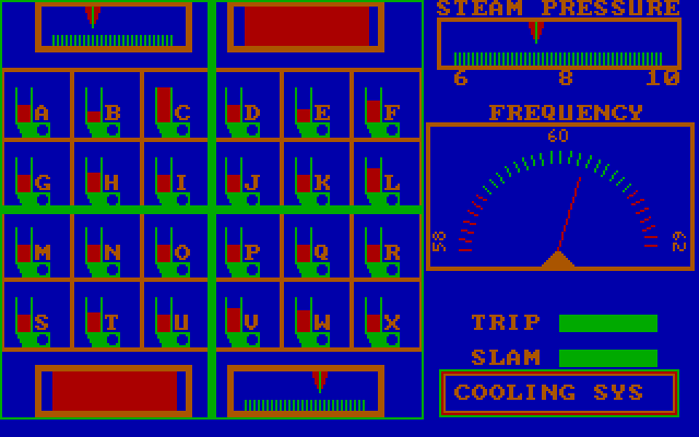 Over-Reaction IBM PC/Compatibles Screenshot: Due to failures I can't see all of my guages now.