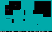 Xonix for IBM PC/Compatibles - Not many spaces left.