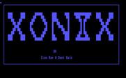 Xonix for IBM PC/Compatibles - Title screen.