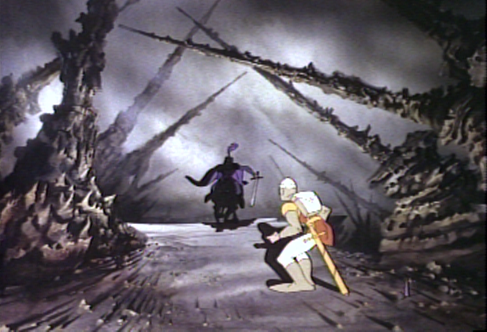 Dragon's Lair Arcade Screenshot: What danger approaches now?