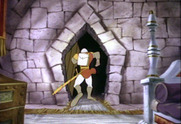 Dragon's Lair for Arcade - Running to another part of the castle.