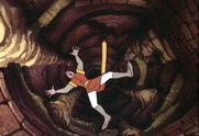 Dragon's Lair for Arcade - Oops, I fell!