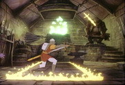 Dragon's Lair for Arcade - Surrounded by fire again...