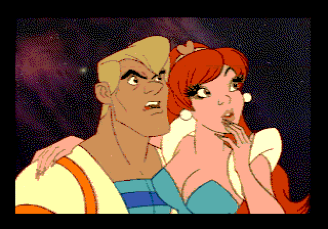 Space Ace Sega CD / Mega-CD Screenshot: Introduction sequence.