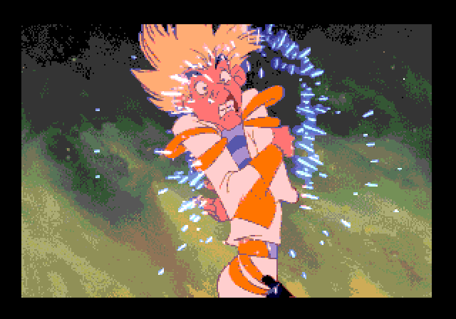 Space Ace Sega CD / Mega-CD Screenshot: Uh no, I'm hit!