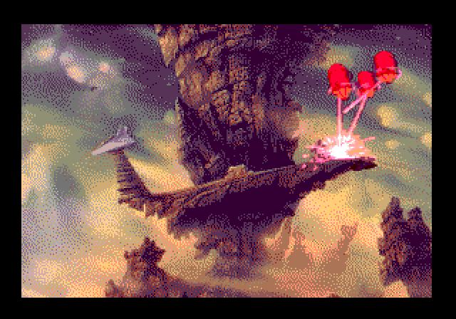 Space Ace Sega CD / Mega-CD Screenshot: Robots attacking!