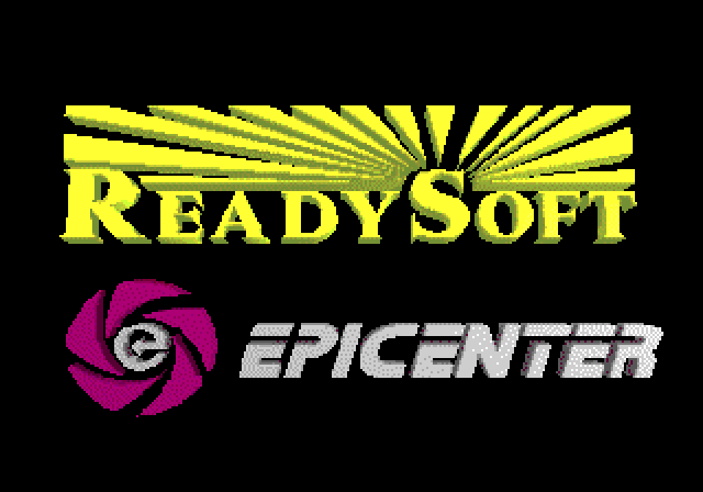 Space Ace Sega CD / Mega-CD Screenshot: ReadySoft / Epicenter logo screen.