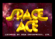 Space Ace for Sega CD / Mega-CD - Title screen.
