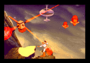 Space Ace for Sega CD / Mega-CD - You'll need quick timing to jump to safety!