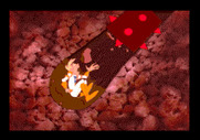 Space Ace for Sega CD / Mega-CD - Our hero is crushed underground by an enemy robot...