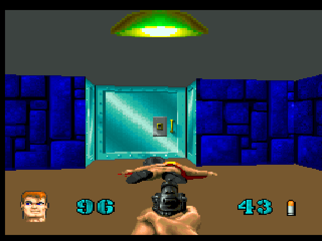 Wolfenstein 3D Atari Jaguar Screenshot: One enemy down...