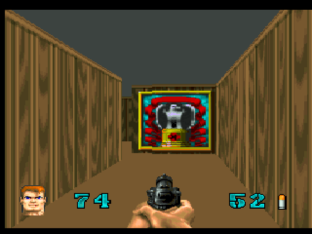 Wolfenstein 3D Atari Jaguar Screenshot: Found a secret passage...