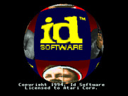 Wolfenstein 3D for Atari Jaguar - Id Software logo screen.