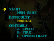 Wolfenstein 3D for Atari Jaguar - The main menu.