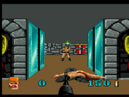 Wolfenstein 3D for Atari Jaguar - Be careful when opening doors, you don't know who will be on the other side...