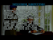 Wolfenstein 3D for Atari Jaguar - Mission briefing.