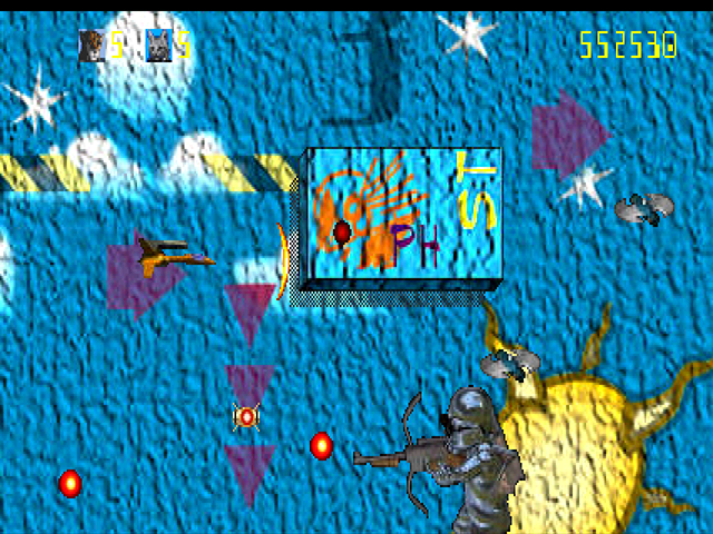 Trevor McFur in the Crescent Galaxy Atari Jaguar Screenshot: Each stage features unique enemies.