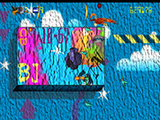 Trevor McFur in the Crescent Galaxy for Atari Jaguar - Avoid crashing into the large blocks on this level...