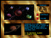 Trevor McFur in the Crescent Galaxy for Atari Jaguar - Firest, choose a planet to explore...