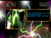 Trevor McFur in the Crescent Galaxy for Atari Jaguar - The next end of level boss appears...