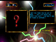 Trevor McFur in the Crescent Galaxy for Atari Jaguar - The next enemy is a mystery...