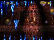 Trevor McFur in the Crescent Galaxy for Atari Jaguar - Entering a cave...