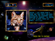 Trevor McFur in the Crescent Galaxy for Atari Jaguar - End of level boss approaching!